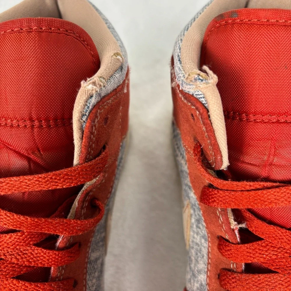 Nike Air Jordan 1 Mid SE Men's Size 10 US DM4352-600 Denim Red‎ Cinnabar Hemp